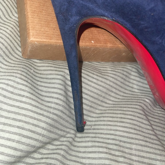 Christian Louboutin Pigalle Follies 100mm Navy - Picture 10 of 16